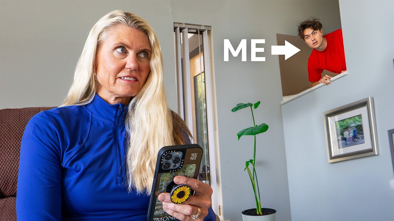 I Spent 50 Hours Inside My Parents House Without Them Noticing, on YouTube