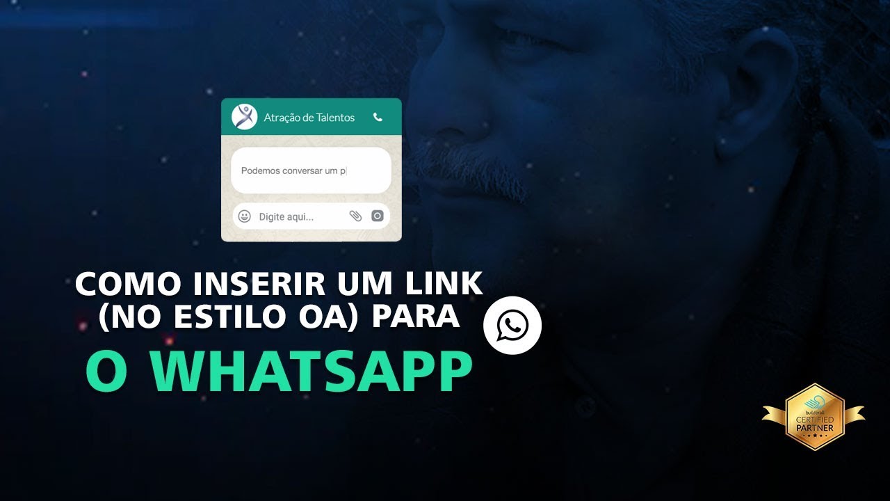 Como Colocar Um Link Para O Whatsapp Com A Builderall No Estilo OA 