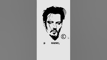 Jhonny depp Python turtle drawing #python