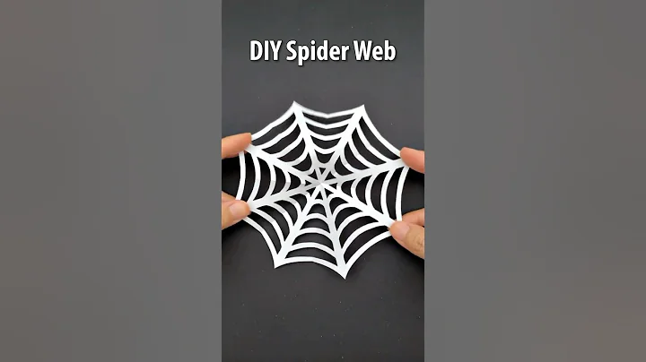 Easy Paper Spider Web | Halloween Decorations #shorts