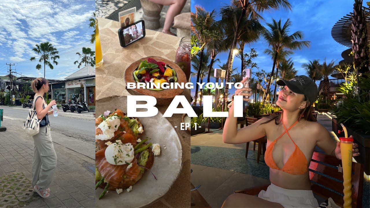 BALI TRAVEL VLOG, EP 1 🌴 | sister vacation, beach club hopping, love anchor market, airport drama
