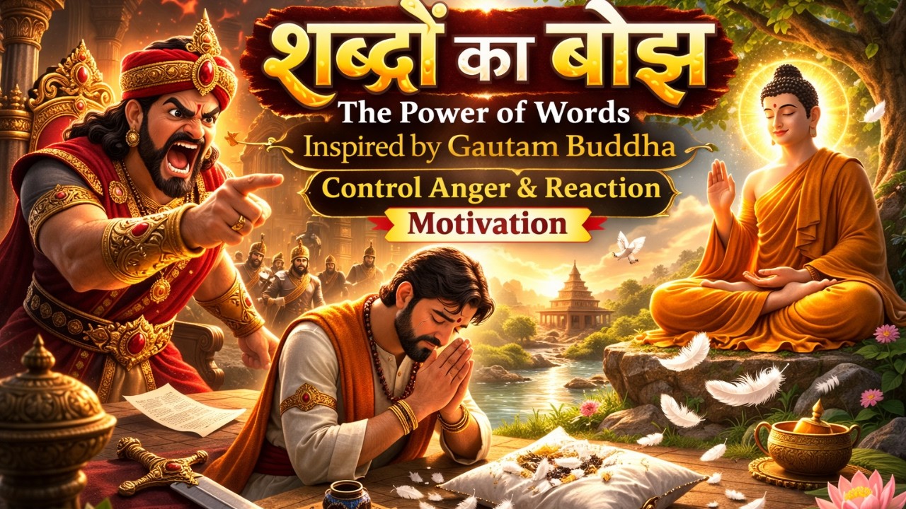 शब्दों का बोझ | The Power of Words Inspired by Gautam Buddha | Control Anger & Reaction Motivation
