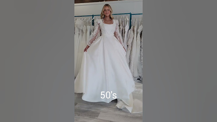 Wedding Dresses Inspired by Different Decades!