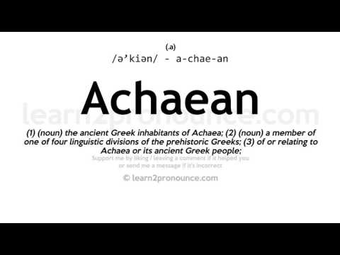 Video: Apakah maksud achaean?