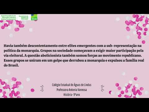 Aula 01 História 9ºano- Proclamação da República
