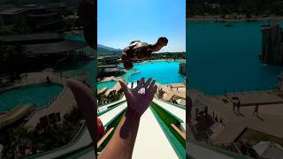 We went to the water park with the monkey