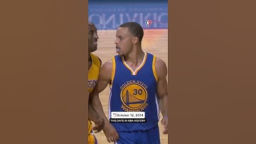 Steph Curry shoots a long range 3 and gets the pat of approval from Kobe Bryant!!! #shorts