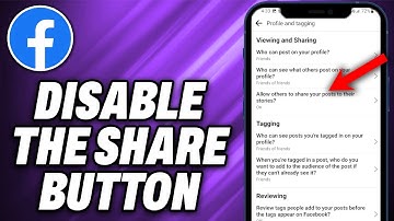 How To Disable the share Button on Facebook - Quick Help