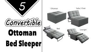 Best Convertible Ottoman Bed Sleeper Guest Bed Folding