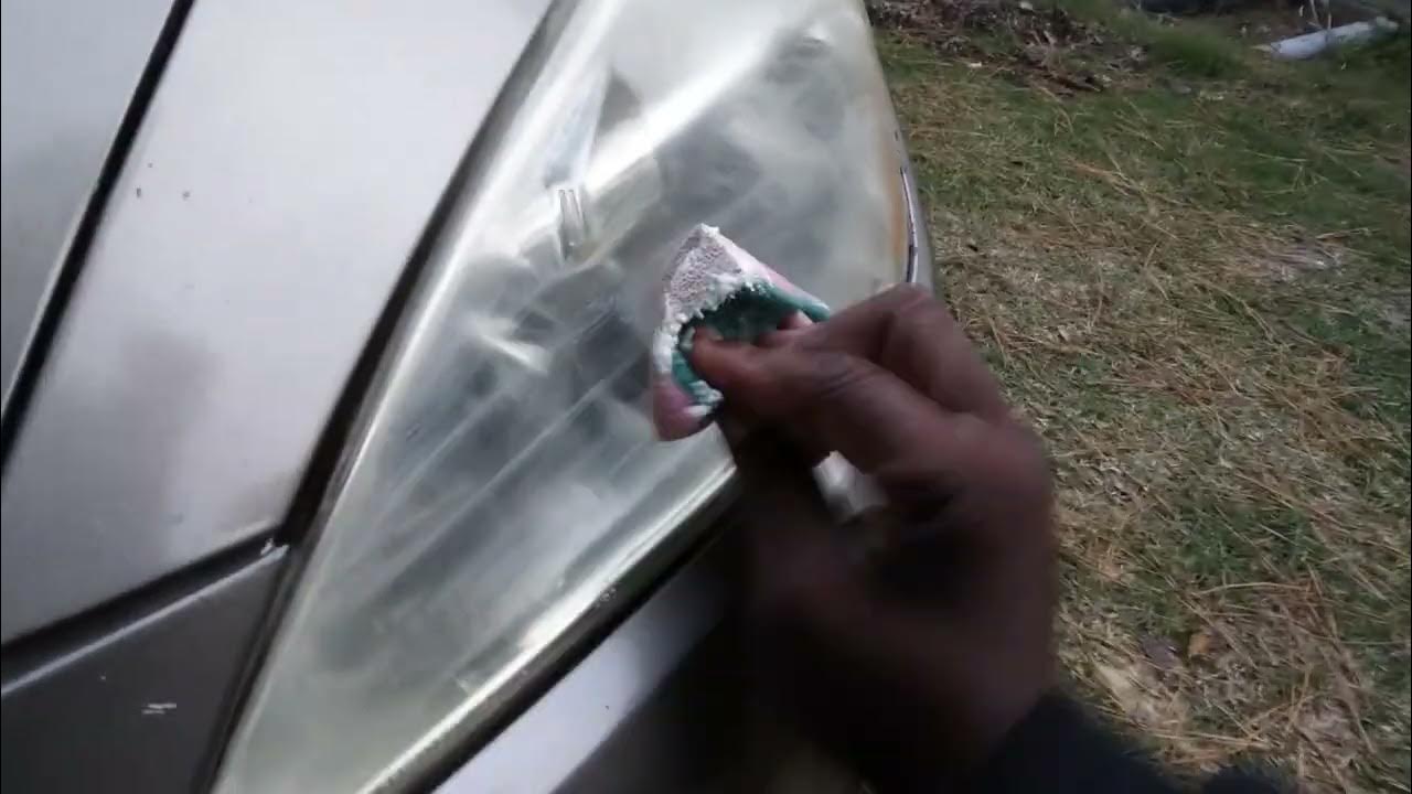 no.7 white polishing compound test on faded headlights great 👍results