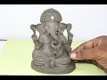 Easy Real Eco Friendly Ganesh Idol making | Clay Vinayagar Sculpture