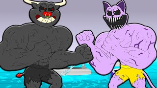 MUSCLE BULLTRAP VS MUSCLE CATNAP Poppy Playtime Chapter 3 Cartoon Animation