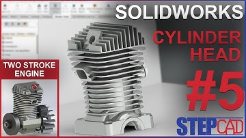 Cylinder Head Tutorial #5 | Two Stroke Engine | Solidworks | CAD Design
