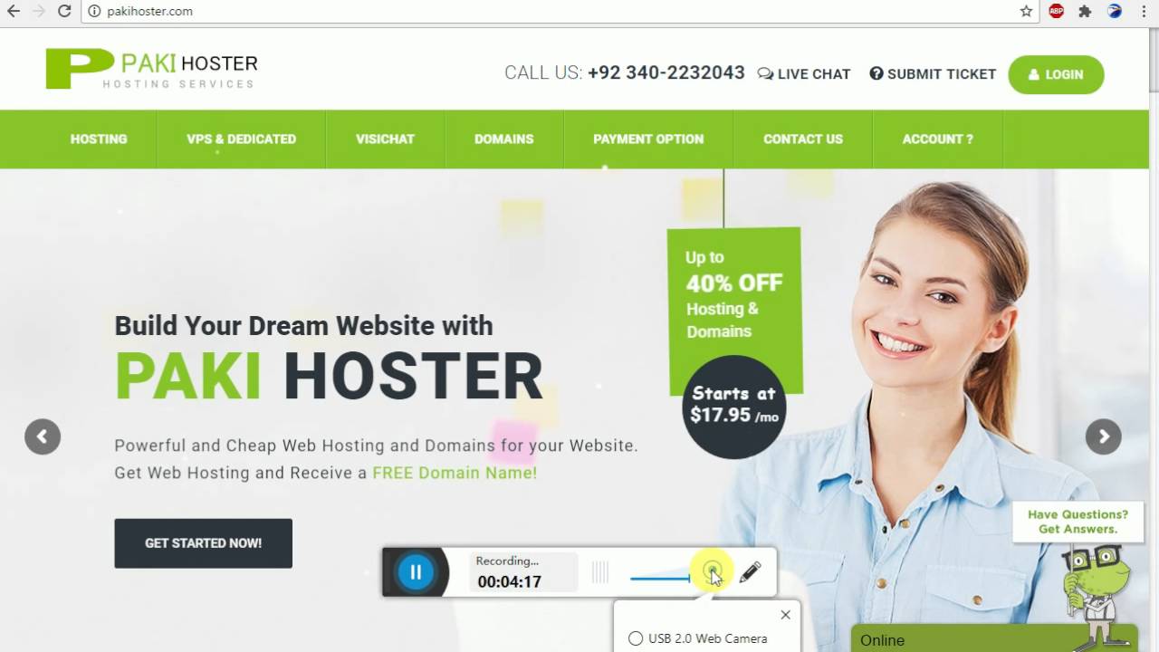 webhosting and vps and visichat license key system