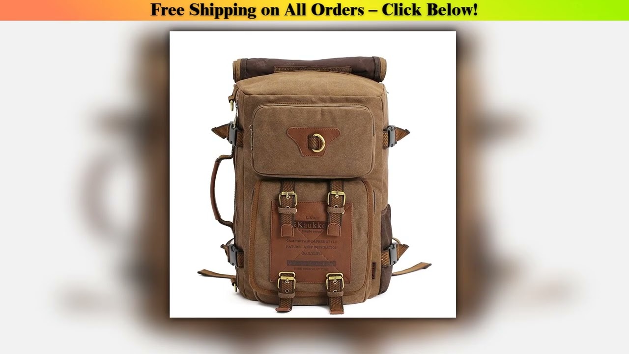 Men Climbing Camping Hiking Hunting Sports Bag vintage canvas laptop backpack Treakking Rucksack