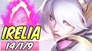 S+ IRELIA MID FULL AD BURST DARK HARVEST | Build & Runes | Diamond Commentary | League of Legends