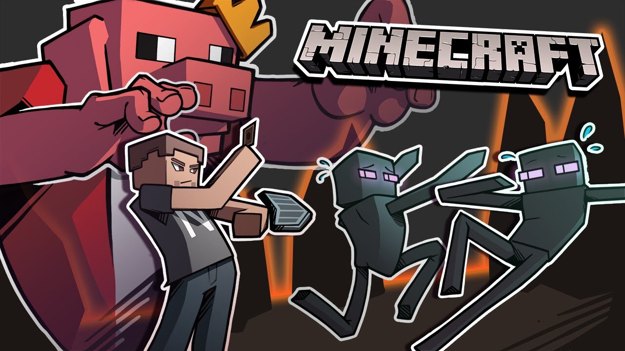 Teaching Our Friend How to Play Minecraft (Minecraft Funny Moments)
