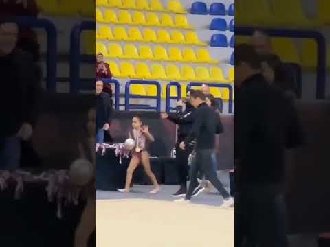 تامر حسني اليوم برفقة ابنته تالية من فعاليات بطولة كأس مصر للجمباز