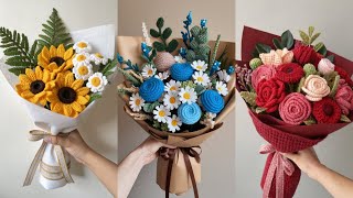 Opulente Häkelblumen-Bouquets ✨ Erlesene handgefertigte Luxus-Deko & exklusive Geschäftsideen