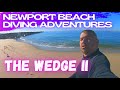 Newport Beach Diving Adventures ! (The Wedge Outer Jetty to Buoy)