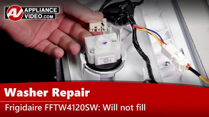 Frigidaire Washer Repair - Continuously Drains, Error Codes E1, E2 - Pressure Switch