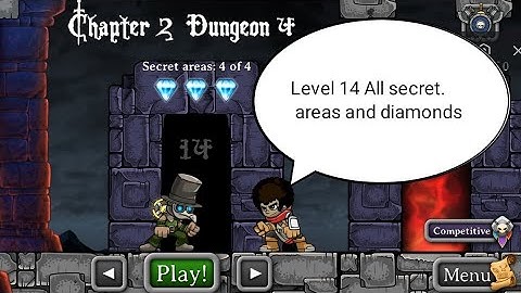 Magic rampage level 14 || Chapter 2 dungeon 4 all secret areas and diamonds