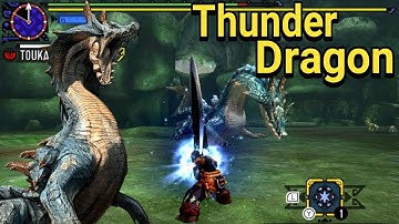 THUNDER DRAGON LAGIACRUS MONSTER HUNTER XX / MHGU GAMEPLAY CITRA EMULATOR
