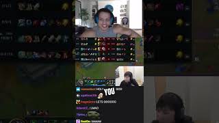 Tyler1 laughing at Doublelift smurfing