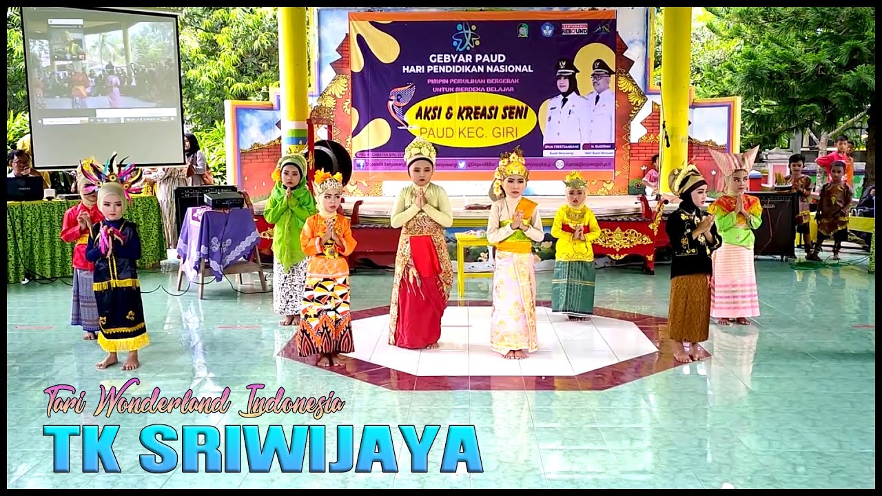 TARI KREASI WONDERLAND INDONESIA - PAUD SRIWIJAYA BANYUWANGI