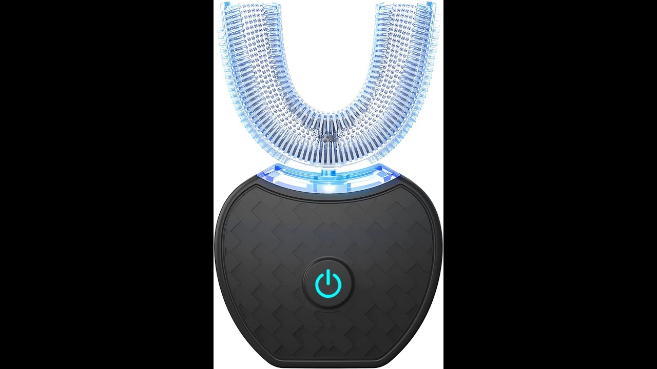 VWhite Electric Toothbrush Adults Ultrasonic UShaped Toothbrushes