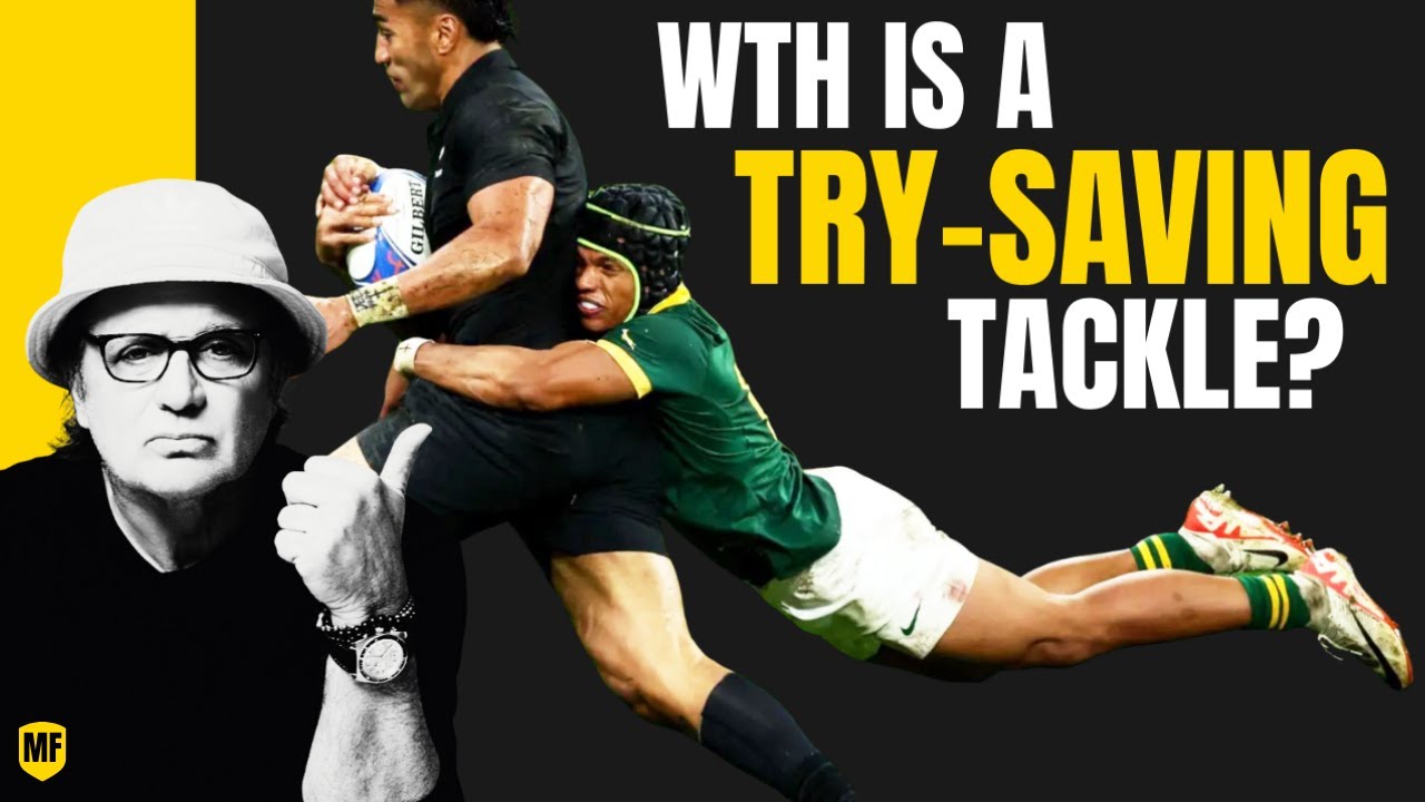 NFL Fan Reacts: Outrageous Rugby Try-Saving Tackles