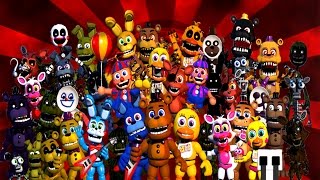 FNaF World EXTRAS ★ All Animatronics, Bosses, NPCs & Enemies ★