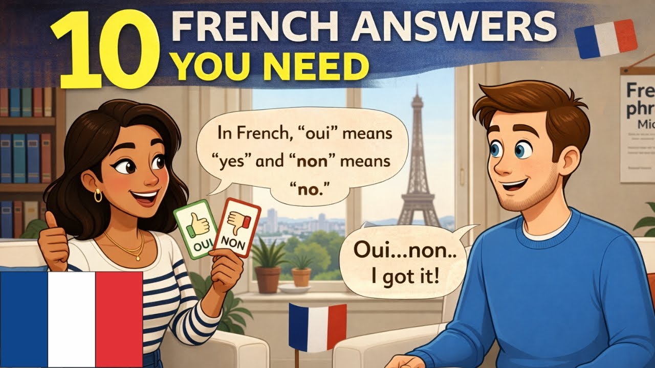 10 French Responses for Every Situation | Beginner French