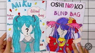 [Paperdiy] Blind Bag Unboxing Outfil Miku and Oshinoko ❤️#asmr #roblox #outfit