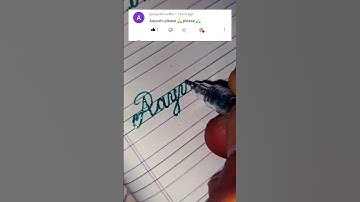 "Aayushi" beautiful name in cursive handwriting!! by Iwrite