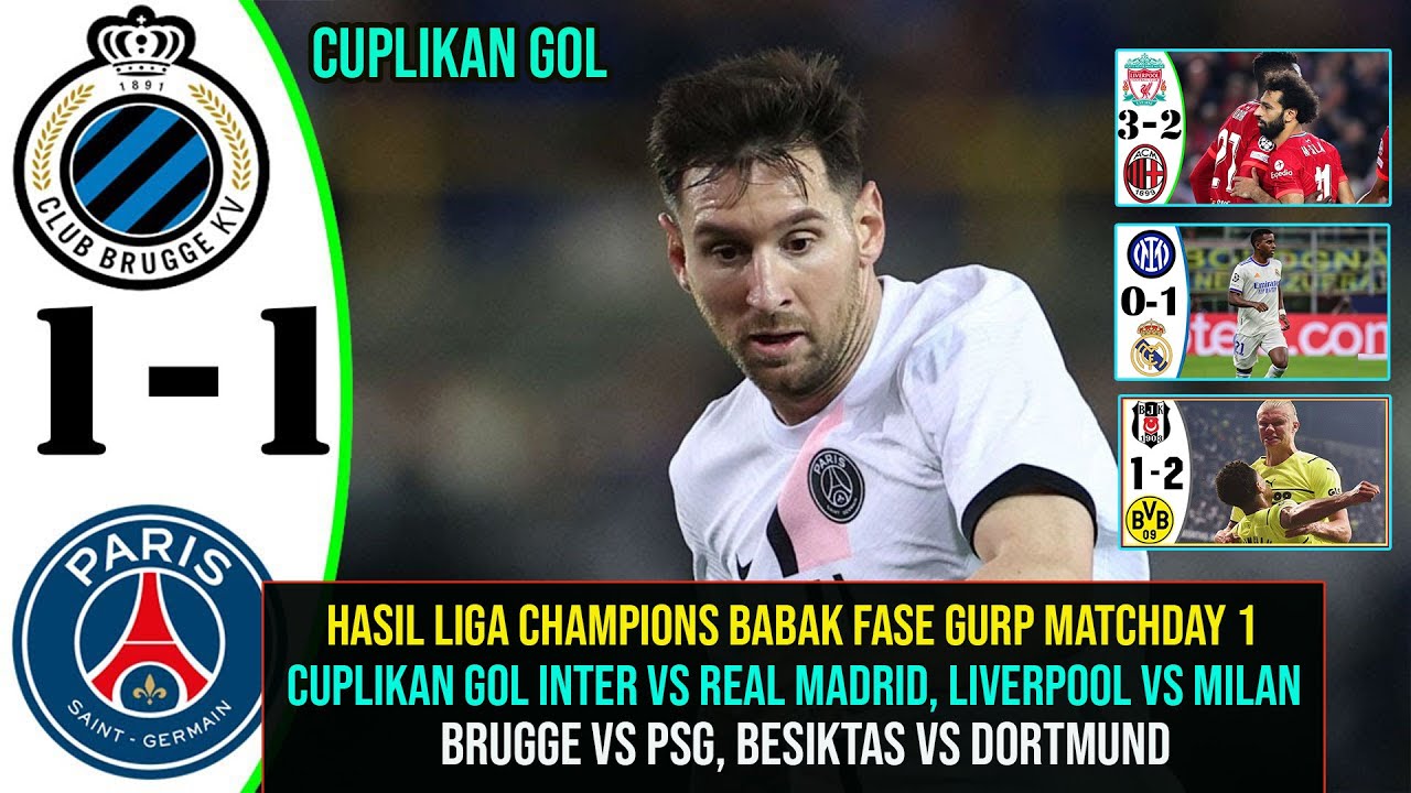 Cuplikan Gol Hasil Liga Champions Tadi Malam Hasil Liga Champions Terbaru Matchday 1 Youtube