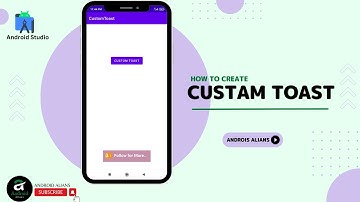 Custom Toast Create in Android Studio || Android Alians || Java Hindi