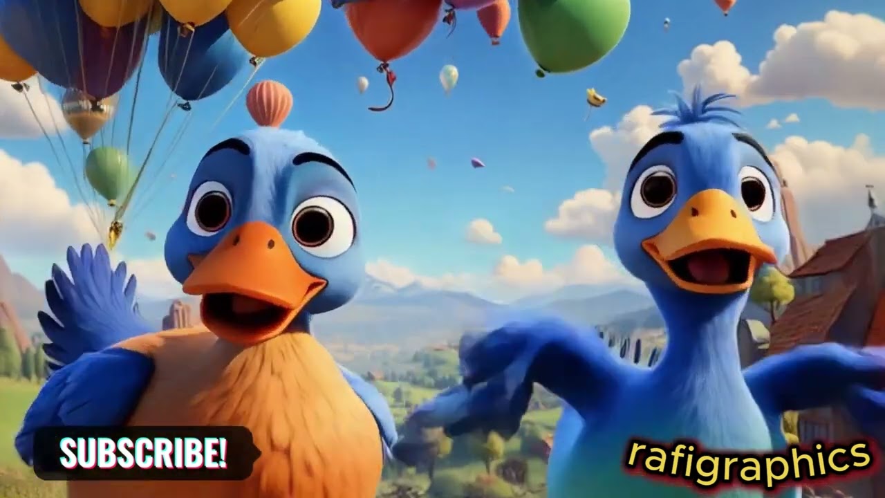 “The Brave Duck & The Great Balloon Race | Adventure Story Poem for Kids”