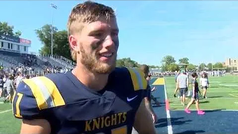 Marian Football Player Interviews: Pease, Darter, ...