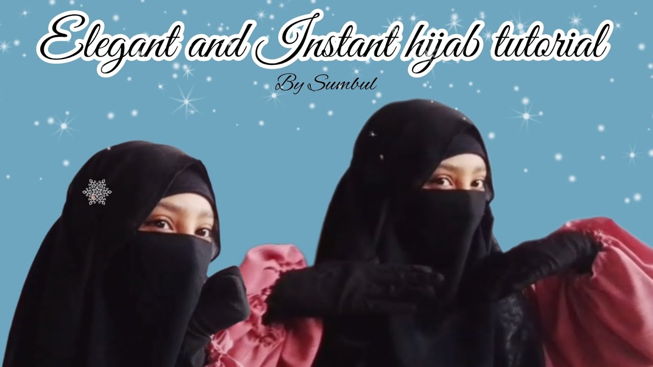Elegant and instant hijab tutorial | hijab tutorial | by Sumbul 
