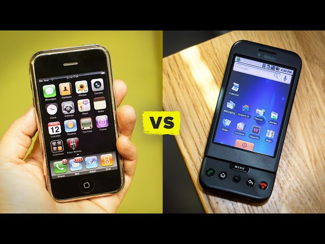 First iPhone vs. First Android (HTC Dream)