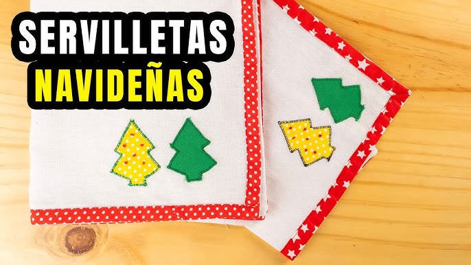 Crea servilletas originales navideñas