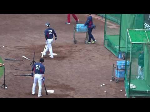 2017.05.12 永江恭平、田代将太郎 トスバッティング