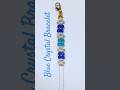 Crystal beads bracelet. DIY beaded bracelet. Jewelry making #beadedbracelettutorial #braceletmaking