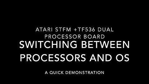 Atari STFM + TF536 CPU/OS Switching Demonstration