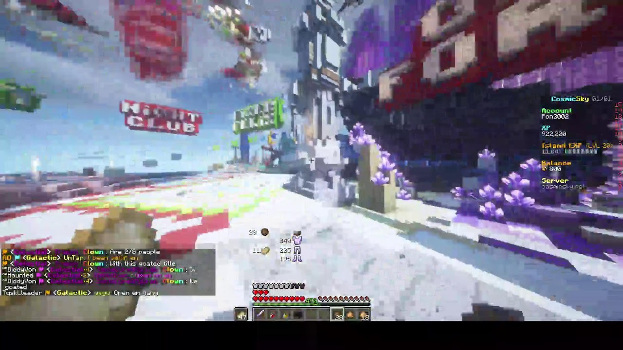 No Mic Just Minecraft Cosmic Sky