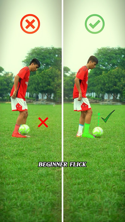 BEGINNER FLICK UP TUTORIAL ⚽️.#football #footballskills #shorts #soccer #tutorialvideo