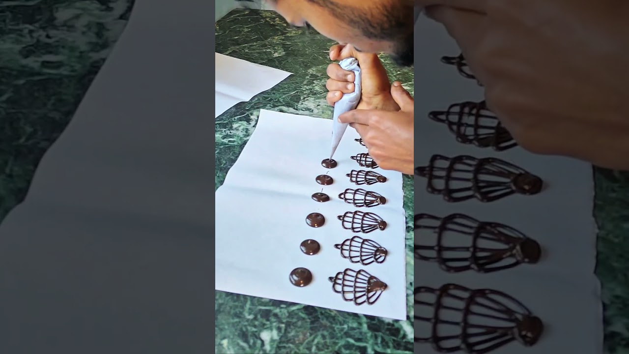 Ekdum easy Chocolate Garnish Kaise Banayein? 🍫✨ 