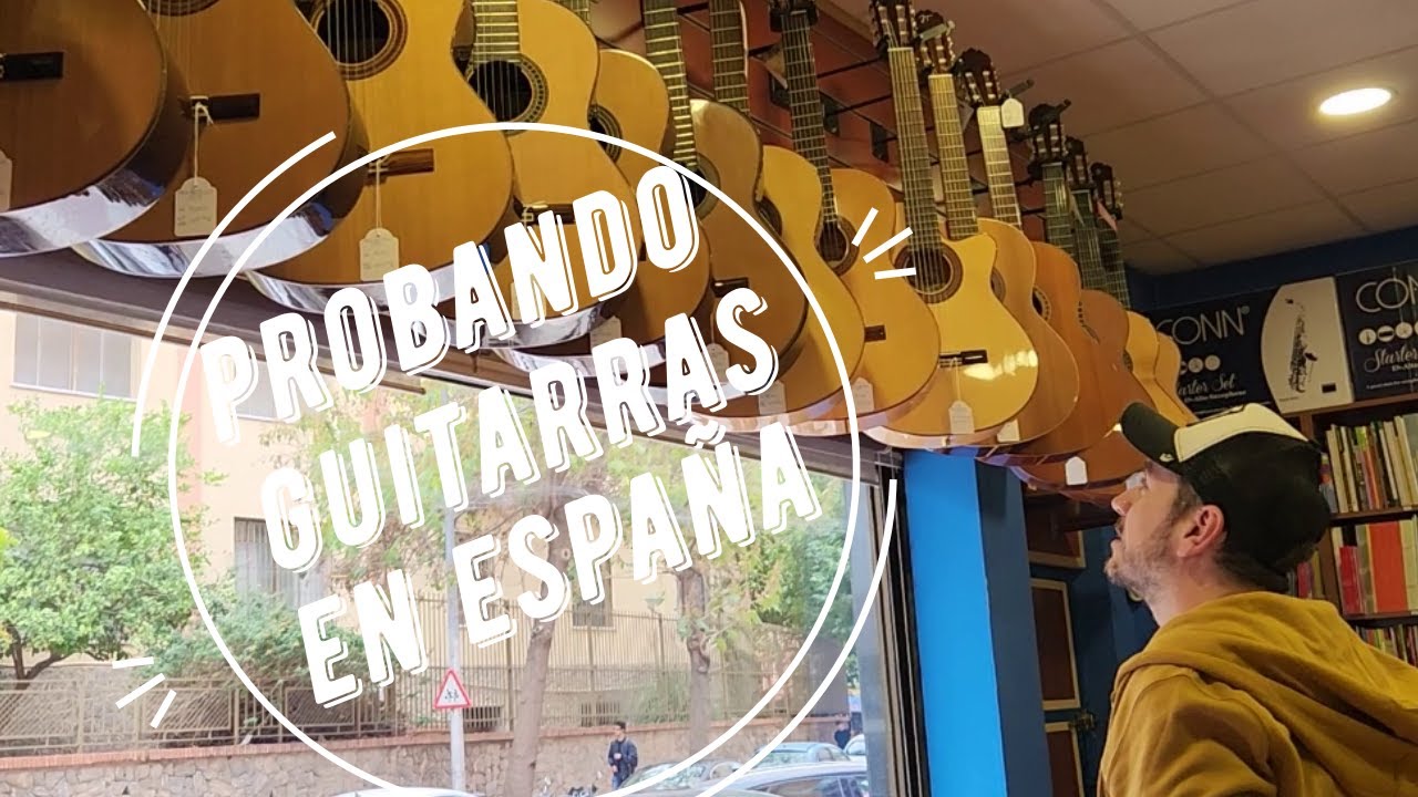 Probando guitarras por España, Martínez, Alhambra, Admira y mas