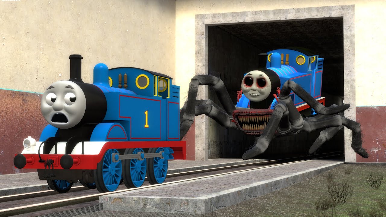Building a Thomas Train Chased By Scary Thomas,Cursed Thomas and Friends in Garry's Mod